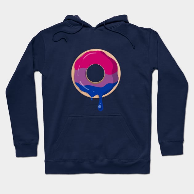 Bi Pride Donut Hoodie by LittleGreenHat